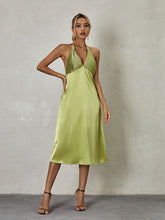 Ishbel Neckholder-Midikleid aus Satin
